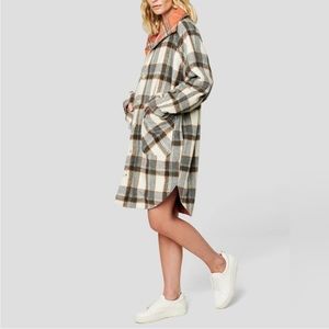 NWT Blank NYC reversible Table Talk Shacket Coat